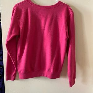 pink long sleeve Hanes crew neck size medium
